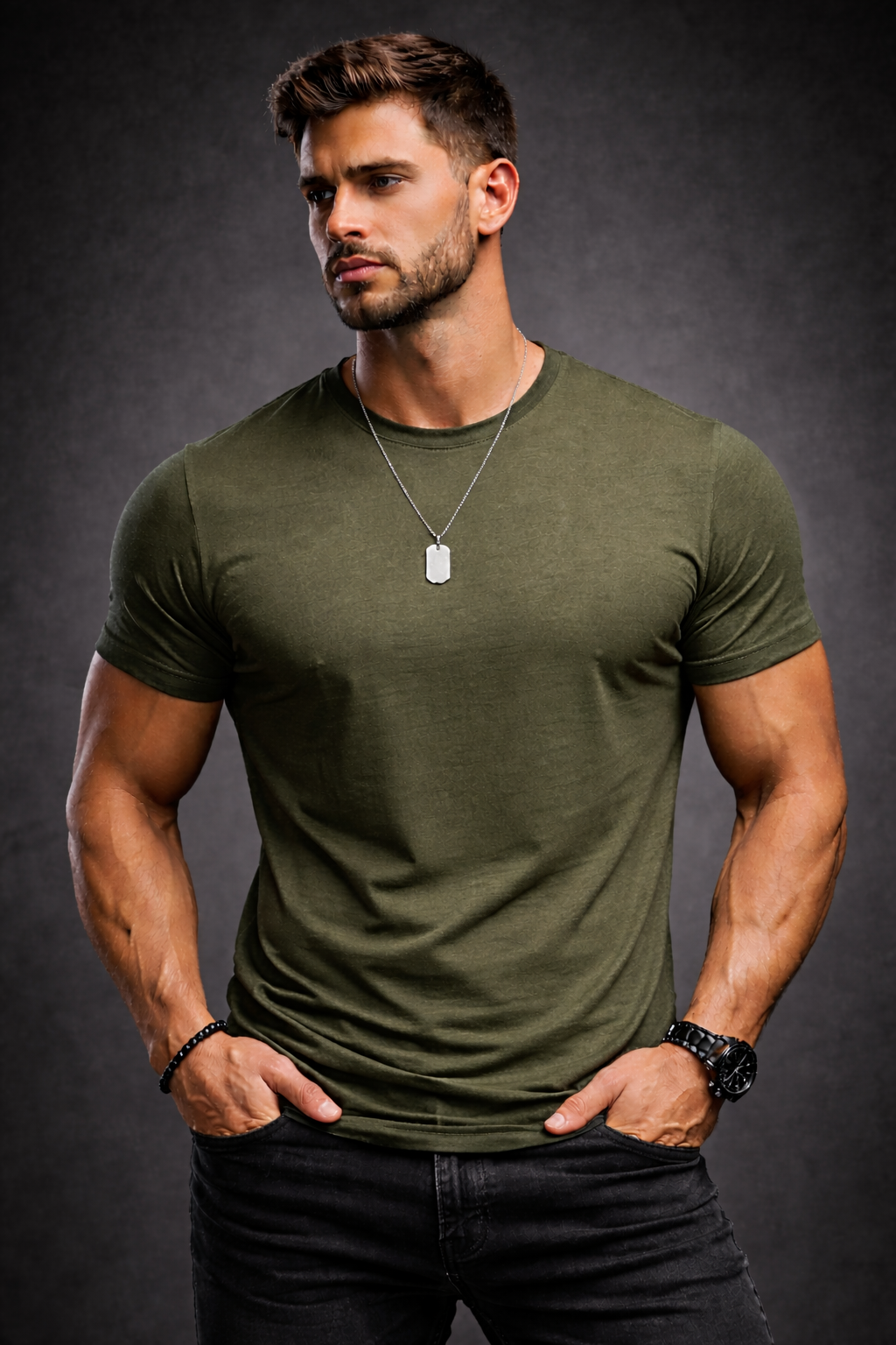 Camisa verde oliva